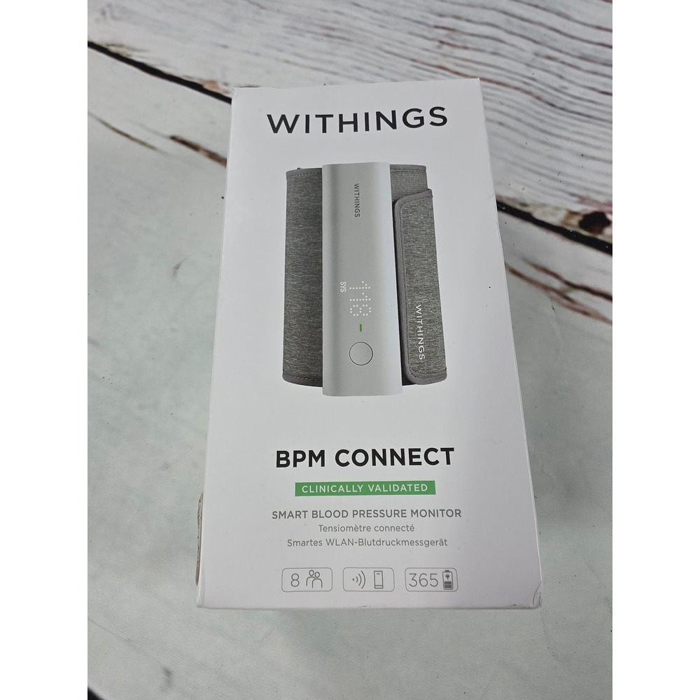 Withings BPM Connect Smart Blood Pressure Monitor Wi-Fi Bluetooth WPM05 White